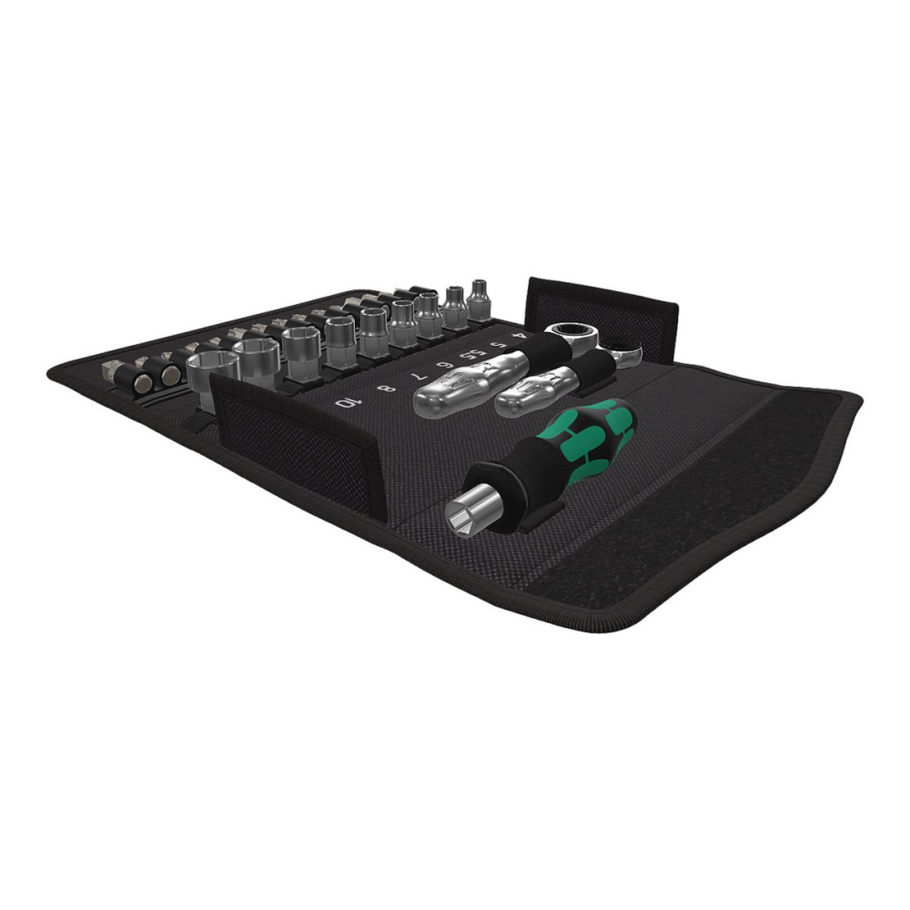 Produktbild för Wera Kraftform Kompakt Zyklop Mini 2 - ratcheting screwdriver with bit and socket set - 27 delar
