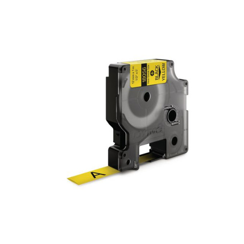 DYMO Tape Rhino krympslang 12mm svart på gul