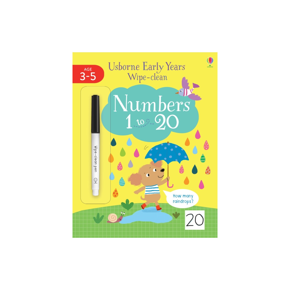 Produktbild för Early Years Wipe-Clean Numbers 1 to 20 (häftad, eng)