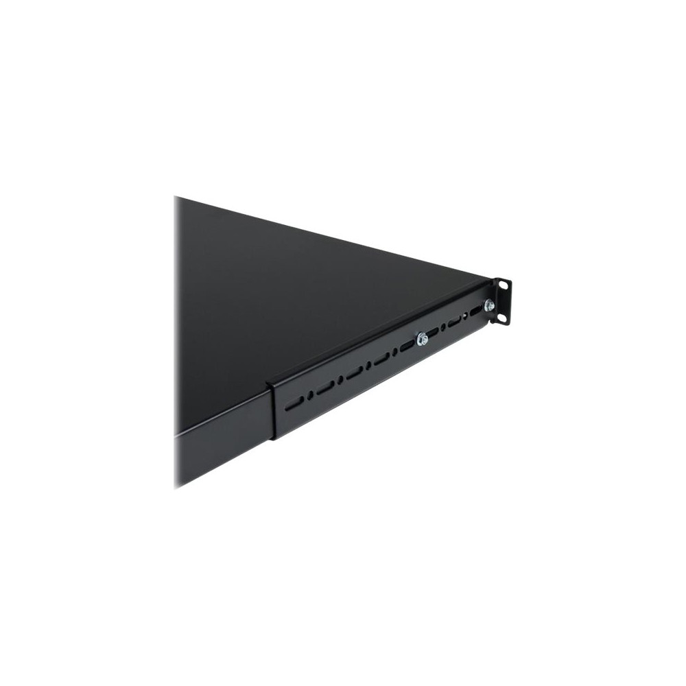 Produktbild för StarTech.com 1U Adjustable Server Rack Mount Shelf - 175lbs - 19.5 to 38in Deep Universal Tray for 19" AV, Data & Network Equipment Rack (ADJSHELFHD) - hylla för rack - 1U