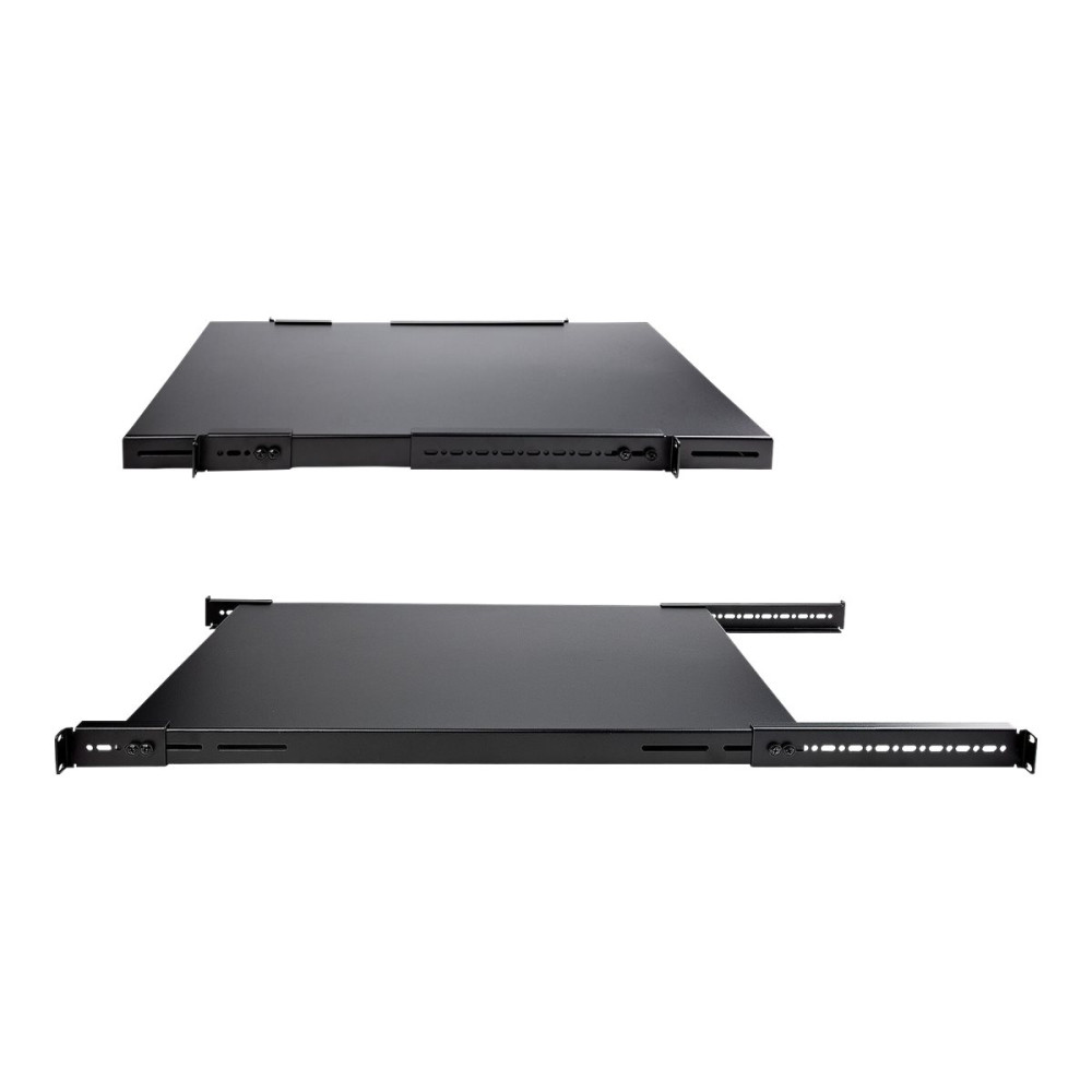 Produktbild för StarTech.com 1U Adjustable Server Rack Mount Shelf - 175lbs - 19.5 to 38in Deep Universal Tray for 19" AV, Data & Network Equipment Rack (ADJSHELFHD) - hylla för rack - 1U