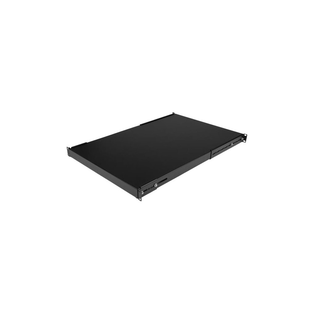 Produktbild för StarTech.com 1U Adjustable Server Rack Mount Shelf - 175lbs - 19.5 to 38in Deep Universal Tray for 19" AV, Data & Network Equipment Rack (ADJSHELFHD) - hylla för rack - 1U