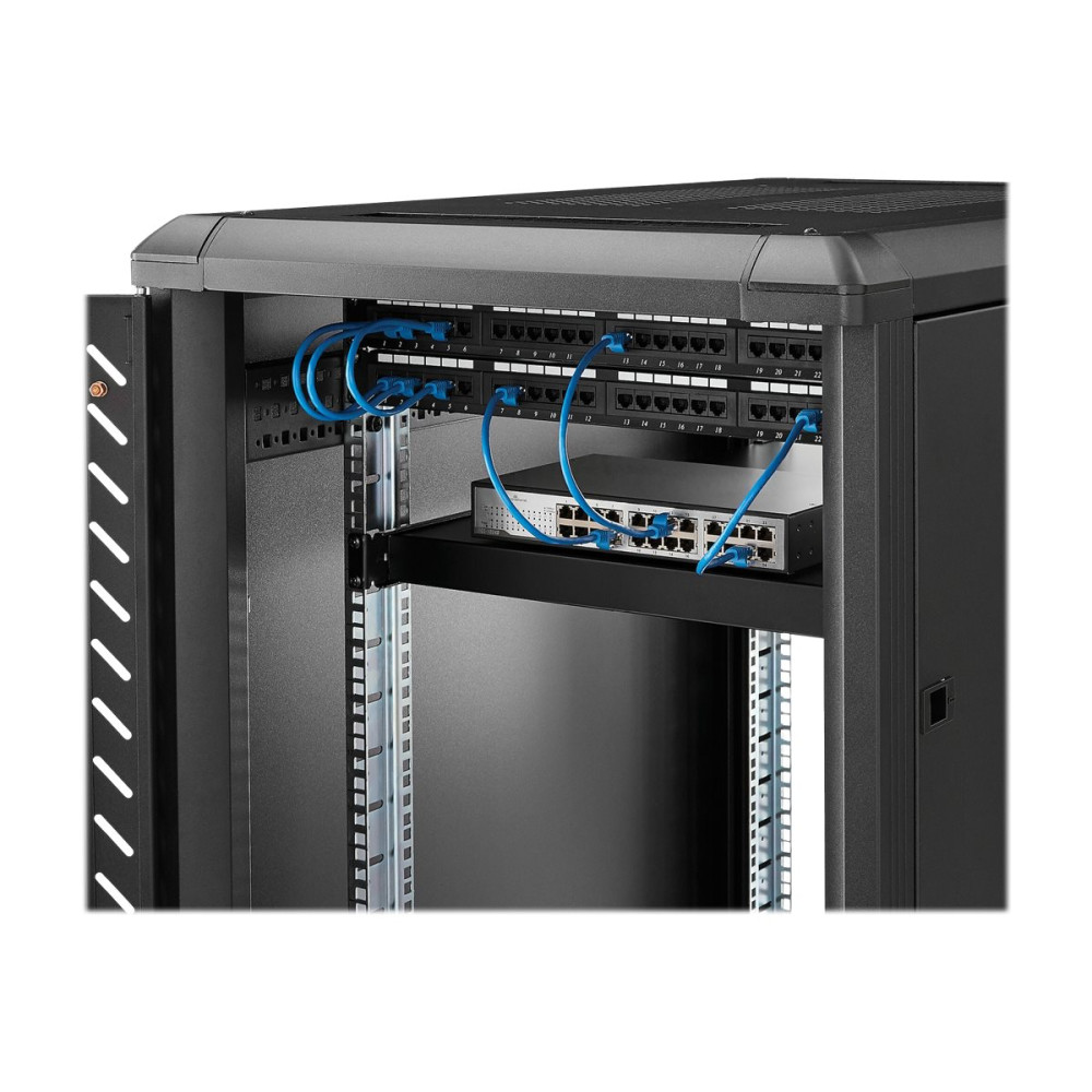Produktbild för StarTech.com 1U Adjustable Server Rack Mount Shelf - 175lbs - 19.5 to 38in Deep Universal Tray for 19" AV, Data & Network Equipment Rack (ADJSHELFHD) - hylla för rack - 1U