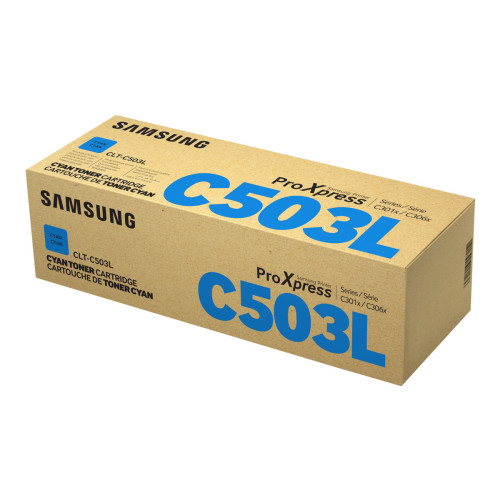 Hewlett-Packard HP CLT-C503L - Lång livslängd - cyan - original - tonerkassett (SU014A) - Skrivare