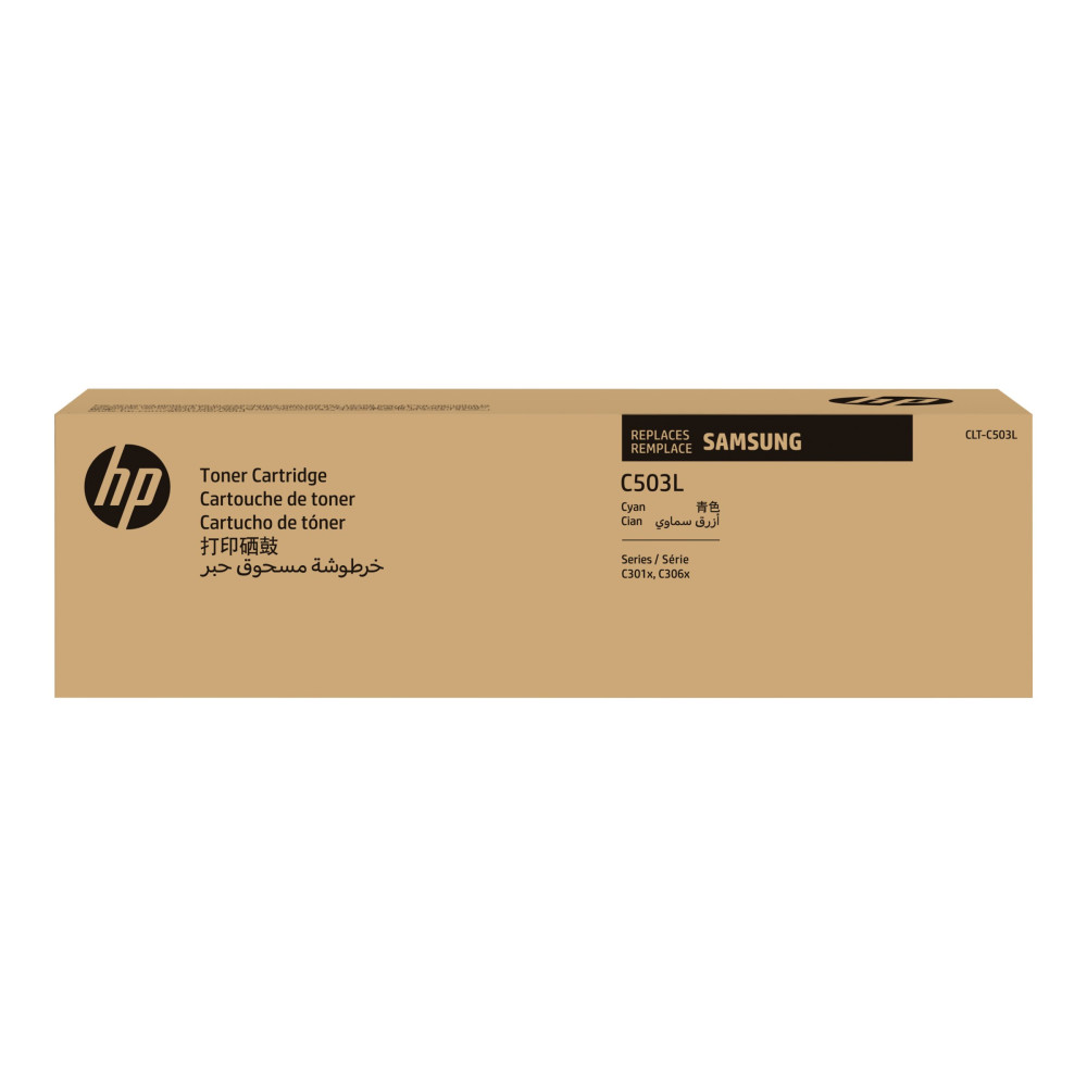 Produktbild för HP CLT-C503L - Lång livslängd - cyan - original - tonerkassett (SU014A)