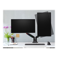 Produktbild för Kensington SmartFit One-Touch Height Adjustable Dual Monitor Arm monteringssats - justerbar arm - för 2 monitorer