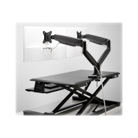 Produktbild för Kensington SmartFit One-Touch Height Adjustable Dual Monitor Arm monteringssats - justerbar arm - för 2 monitorer
