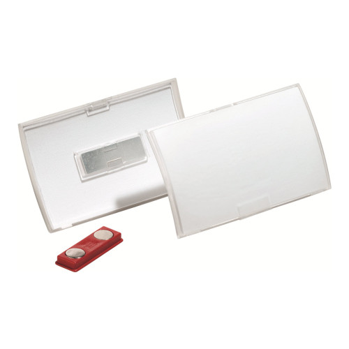 DURABLE Hunke & Jochheim DURABLE CLICK FOLD namnskylt - för 40 x 75 mm - transparent (paket om 10)