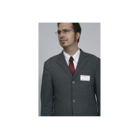 Produktbild för DURABLE CLICK FOLD namnskylt - för 40 x 75 mm - transparent (paket om 10)
