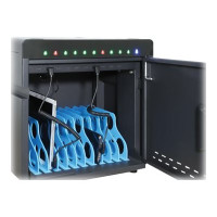 Produktbild för Manhattan USB-C to USB-A Cable, 1m, Male to Male, Black, 480 Mbps (USB 2.0), Tangle Resistant Curly Design, Angled Connectors, Ideal for Charging Cabinets/Carts, Hi-Speed USB, Lifetime Warranty, Polybag - USB typ C-kabel - USB (endast ström) till USB-C (e