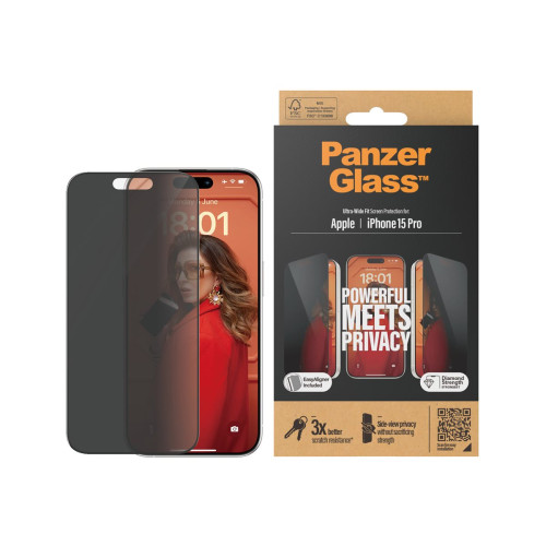 PanzerGlass PanzerGlass - skärmskydd för mobiltelefon - ultrabred passning med EasyAligner