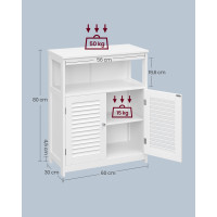 Produktbild för Floor Cabinet White 60x30x80cm