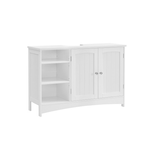 VASAGLE Washbasin Cabinet Pink, White 90x30x60cm