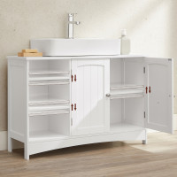Produktbild för Washbasin Cabinet Pink, White 90x30x60cm