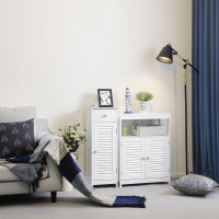 Produktbild för Floor Cabinet White 32x30x87cm