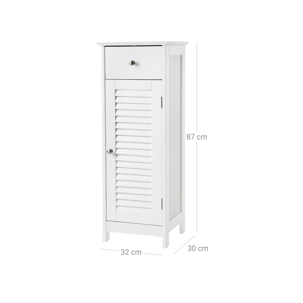 Produktbild för Floor Cabinet White 32x30x87cm