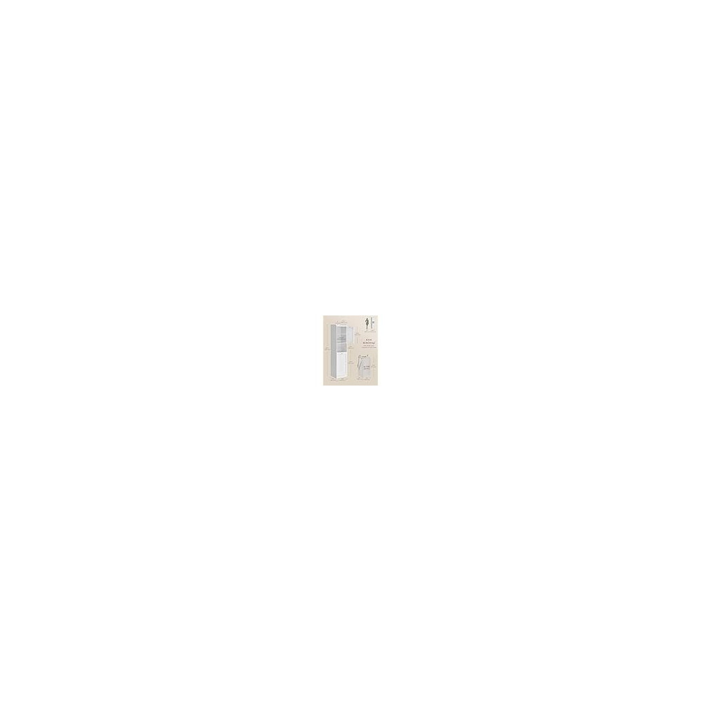 Produktbild för Bathroom Cabinet White 40x40x170cm