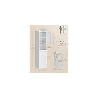 Produktbild för Bathroom Cabinet White 40x40x170cm