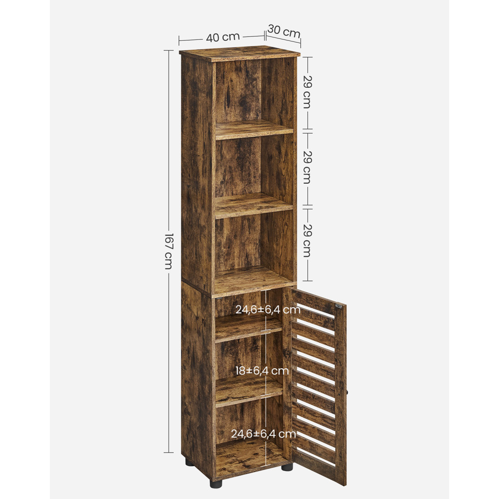 Produktbild för Floor Cabinet X: Antique 40x30x167cm