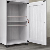 Produktbild för Floor Cabinet Transparent Color T, Snow Maple White 40x30x165cm
