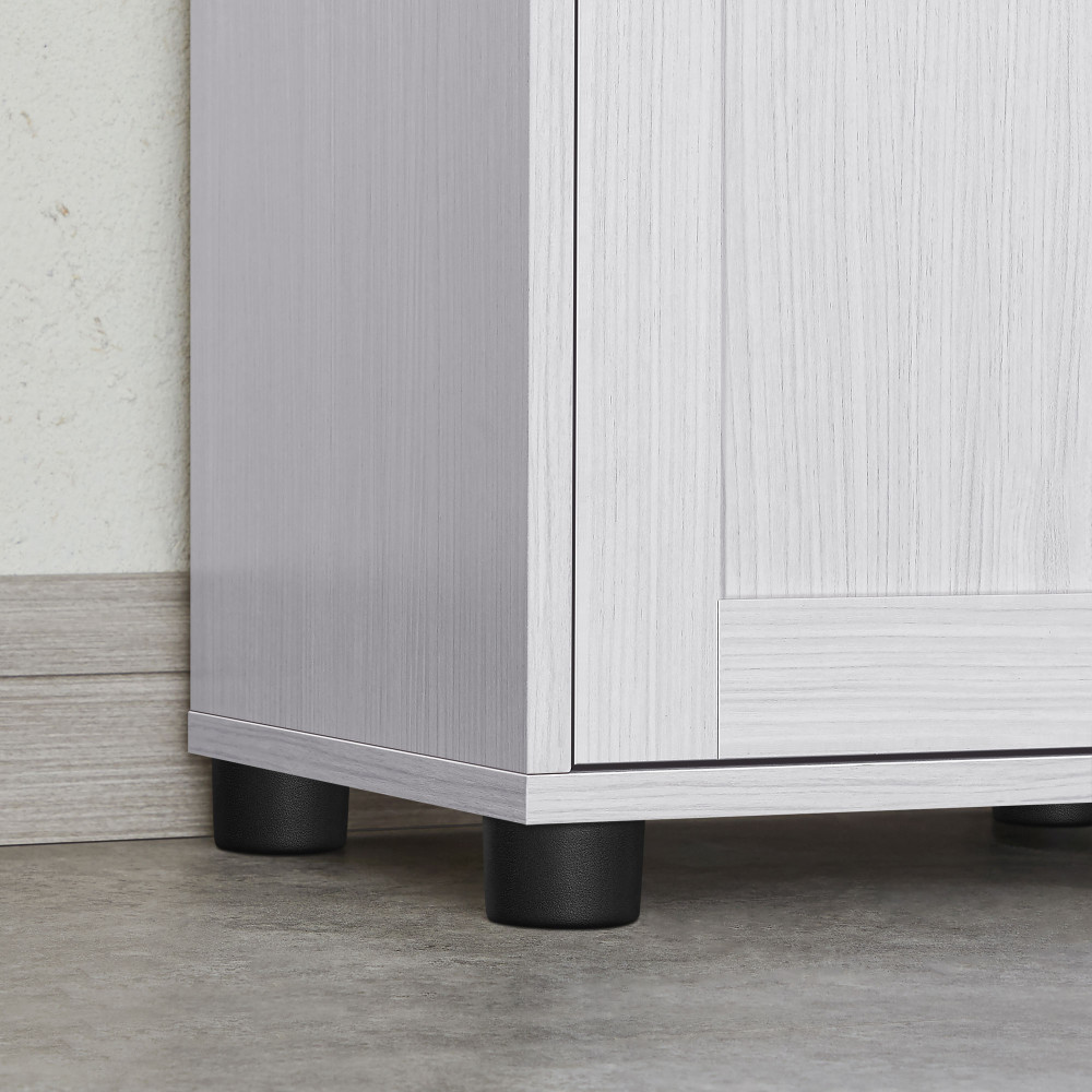Produktbild för Floor Cabinet Transparent Color T, Snow Maple White 40x30x165cm
