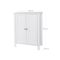 Produktbild för Floor Cabinet White 60x30x80cm
