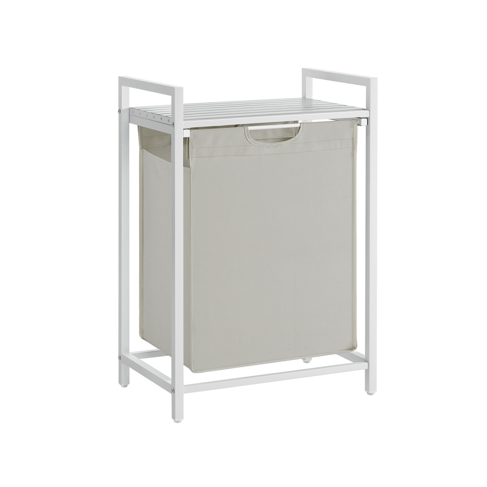 Produktbild för Laundry Basket White 50x33x76cm