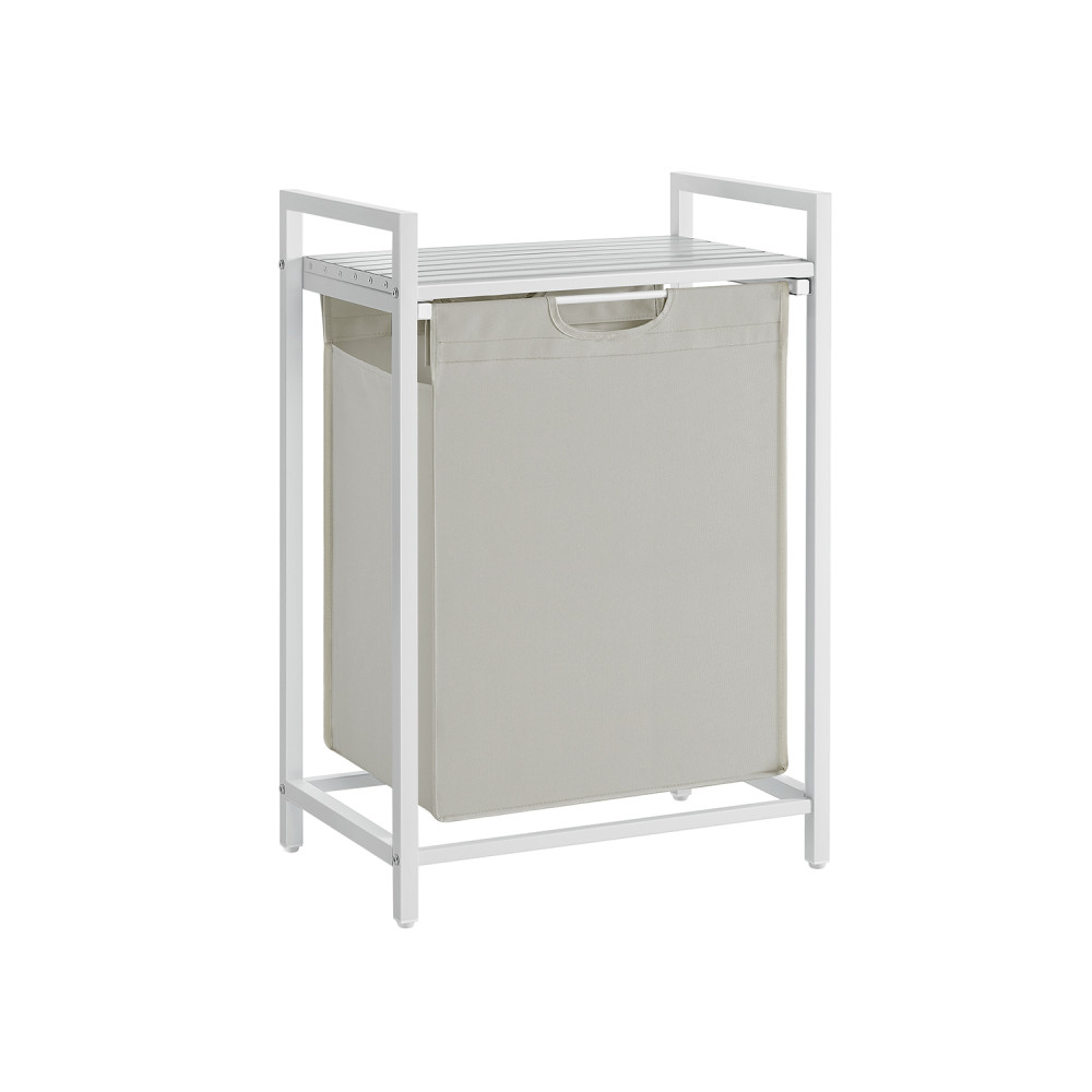 Produktbild för Laundry Basket White 50x33x76cm