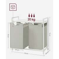 Produktbild för Clothes Hangers White 73x33x71cm