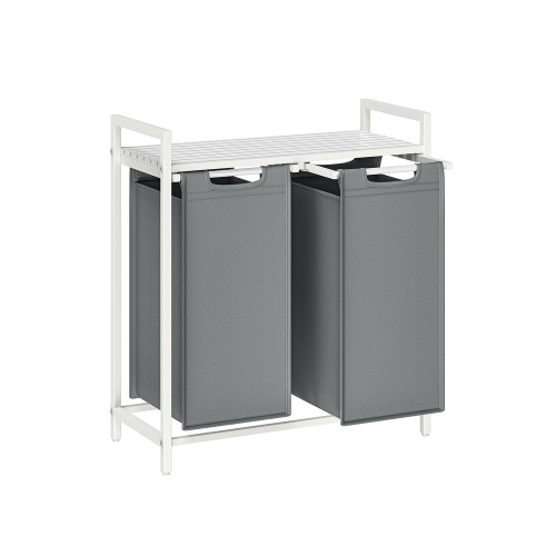 VASAGLE Clothes Hangers White/light Grey 73x33x71cm