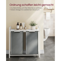 Produktbild för Clothes Hangers White/light Grey 73x33x71cm