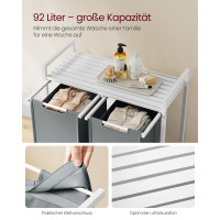 Produktbild för Clothes Hangers White/light Grey 73x33x71cm