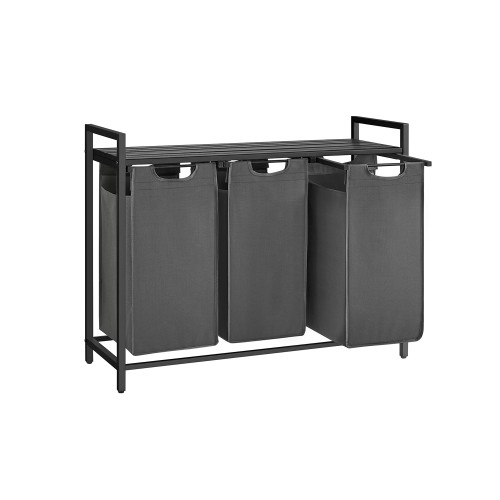 VASAGLE Laundry Basket Black, Gray 93×33×72cm