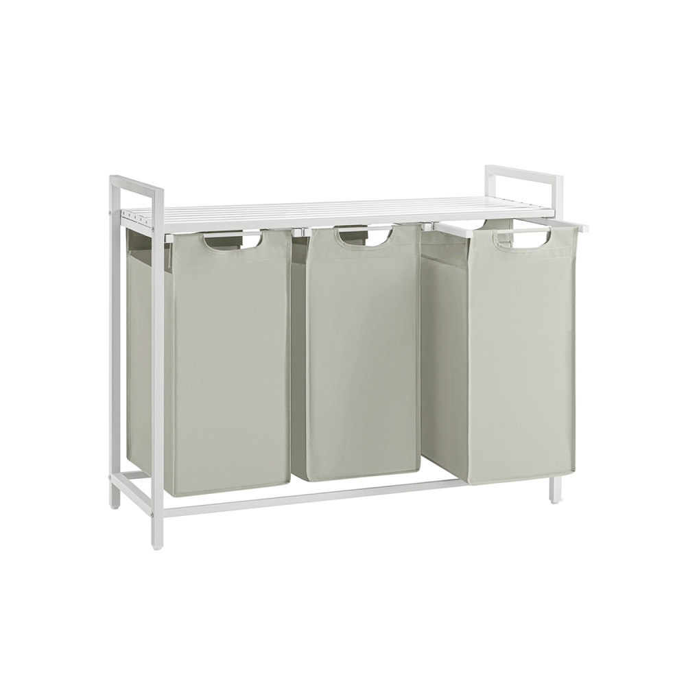Produktbild för Laundry Basket White 93×33×72cm