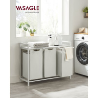 Produktbild för Laundry Basket White 93×33×72cm