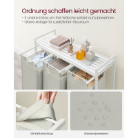Produktbild för Laundry Basket White 93×33×72cm