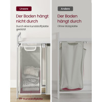 Produktbild för Laundry Basket White 93×33×72cm