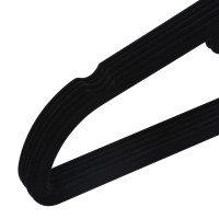 Produktbild för Velvet Hanger Black, Silver 43×22×1cm
