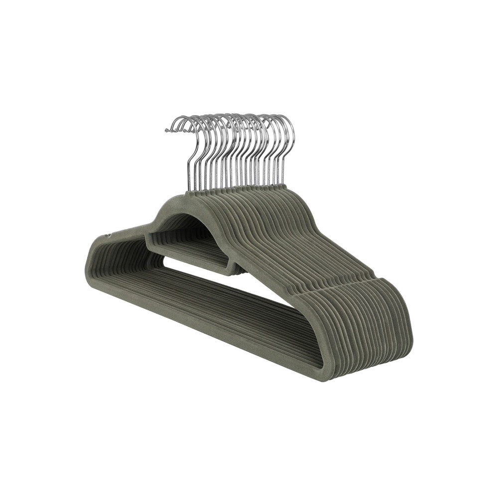 Produktbild för Velvet Hanger Grey, Silver 43x22x1cm