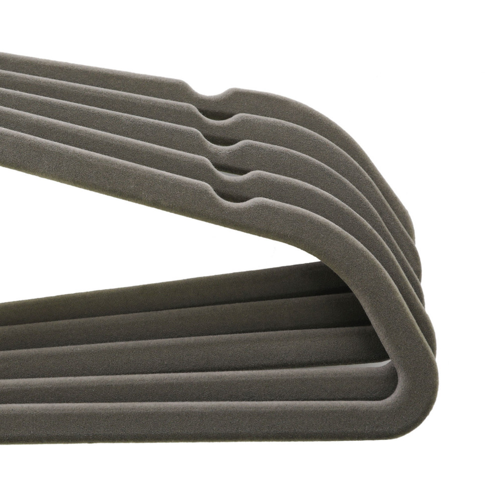 Produktbild för Velvet Hanger Grey, Silver 43x22x1cm