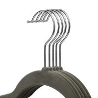 Produktbild för Velvet Hanger Grey, Silver 43x22x1cm