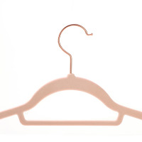 Produktbild för Velvet Hanger Pink, Rose Gold 43x22x1cm