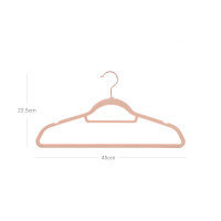 Produktbild för Velvet Hanger Pink, Rose Gold 43x22x1cm
