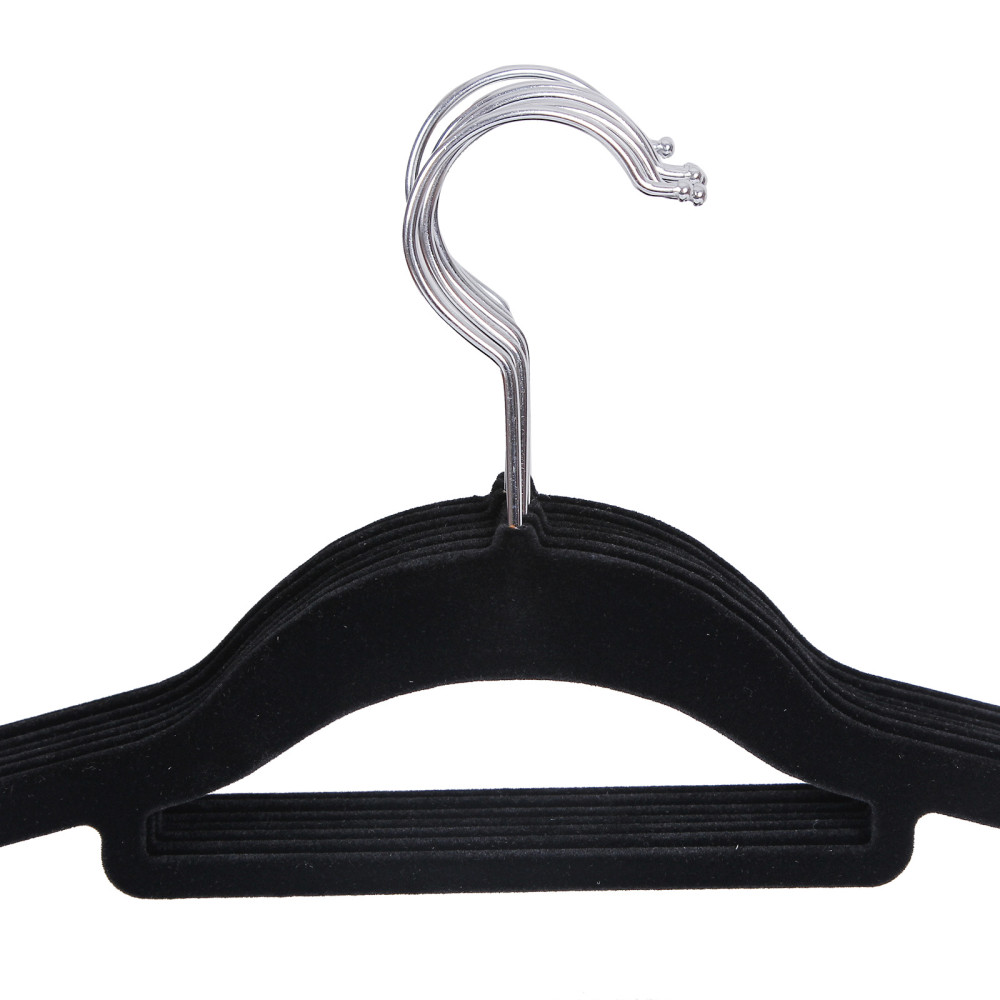 Produktbild för Velvet Hanger Black 43x22x1cm