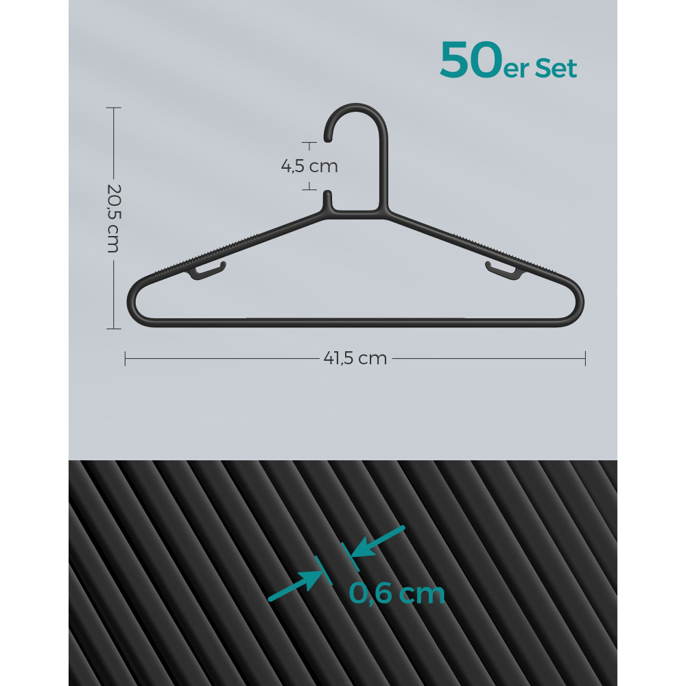 Produktbild för Clothes Rack Black 42×21×1cm