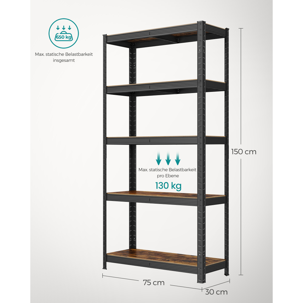 Produktbild för Shelving X: Antique 150x75x30cm