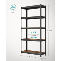 Produktbild för Shelving X: Antique 150x75x30cm