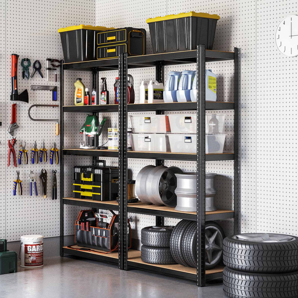 Produktbild för Shelving Black 180x90x40cm