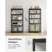 Produktbild för Shelving Black 180x90x40cm