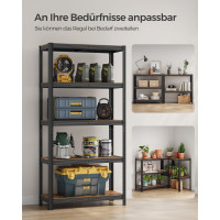 Produktbild för Shelving Black 180x90x40cm